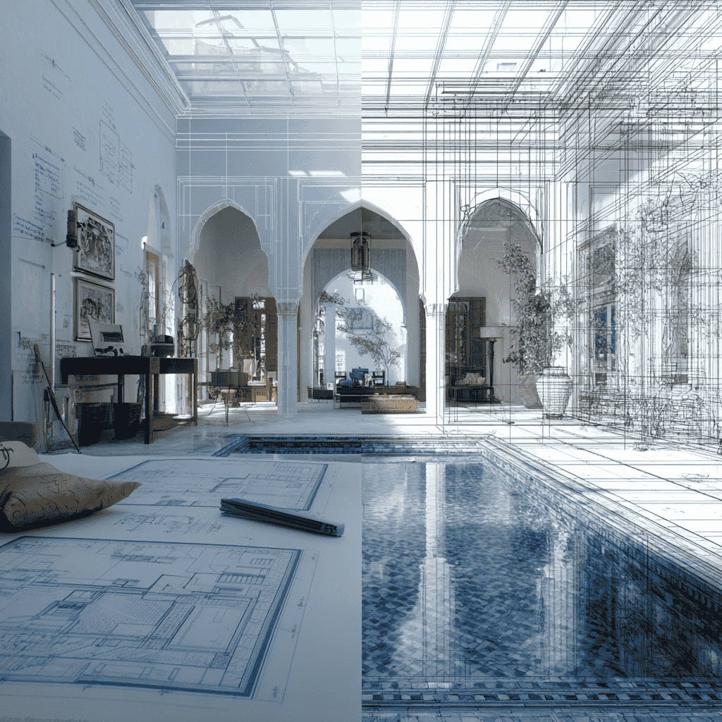 Rénovation complète d’un riad traditionnel à Marrakech Rénovation complète d’un riad traditionnel à Marrakech